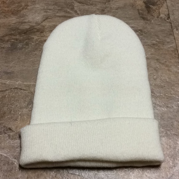 Carhartt Cream Colored Beanie Hat 